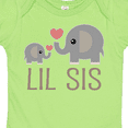 thumbnail image 4 of Inktastic Little Sister Elephant Girls Baby Bodysuit, 4 of 5