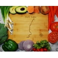 thumbnail image 2 of Holt Lake Map Engraved Bamboo Cutting Board 9.75x13.75 inches Alabama, 2 of 3