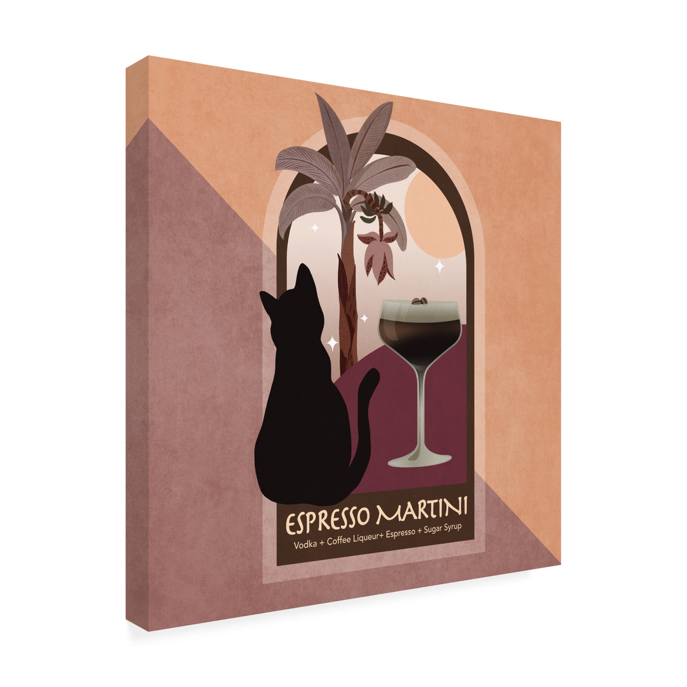 Trademark Fine Art Emel Tunaboylu  Kokteyl Ezpresso Martini Canvas Wall Art