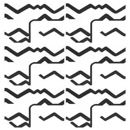 

Abstract Black and White Pattern 6-Piece 12x18in Durable Place Mats Heat-Proof and Non-Slip