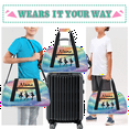 thumbnail image 6 of Qzaxky Custom Dance Bag Personalized Gym Bag Duffle Bag Large Dance Bag for Girls with Name Overnight Bag Magic Shining Rainbow, 6 of 7