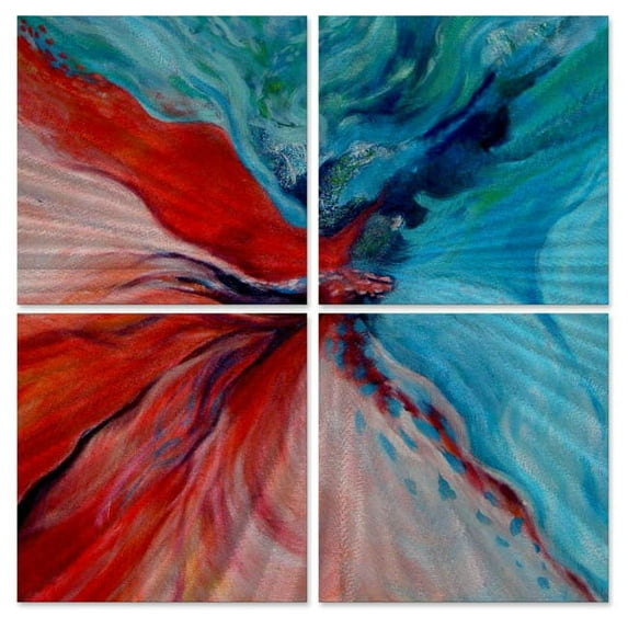 ALL MY WALLS Olivia O'Keeffe 'Summer Moves' Metal Wall Art