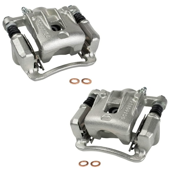 TRQ Rear Brake Caliper Set Compatible with 2008-2010 Hyundai Sonata
