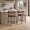 Brown 2pcs, variant on Senfot 2 Pack Padded Bar Stools- Sturdy PB and Metal Construction Upholstered Bar Chairs- Soft Faux Leather Cushioned Counter Height Stools for Home Bar Kitchen- Brown