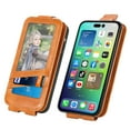 thumbnail image 6 of ELEHOLD for iPhone 14 Pro Max Case PU Leather Flip Wallet Purse with Zipper Pocket Card Holders Kickstand Magnetic Clasp Lightweight Shockproof Business Wallet Cover for Men Women,brown, 6 of 7