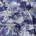 thumbnail image 5 of Ambesonne Botanical Window Valance, Monochrome Exotic Flora, 54" X 18", Indigo Violet Blue White, 5 of 5