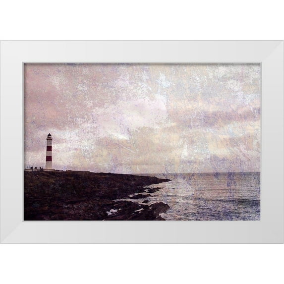 Ruest, Liz 24x17 White Modern Wood Framed Museum Art Print Titled - Let There Be Spaces