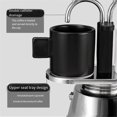 thumbnail image 4 of Cafetière Moka Double Tête en Acier Inoxydable Cafetière Italienne DIY Cafetière Moka Outil de Cuisine, 4 of 5