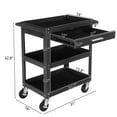 thumbnail image 5 of TUFFIOM 3 Tier Rolling Tool Cart with Drawer, 330 LBS Capacity Industrial Steel Service Utility Cart Tool Organizer, 5 of 7