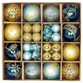 thumbnail image 1 of Adornos navideños, juego de adornos para árbol de Navidad, adornos decorativos irrompibles para colgar en forma de bola para árbol de Navidad, adornos navideños a granel para decoración de mesas, 1 of 5