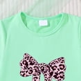 thumbnail image 6 of Toddler Girl Summer Clothes Outfit For 2-3 Years Girls Comfortable And Fashionable Set Cute Cartoon Printed Short Sleeve Top Skirt Two Piece Set Green Children's Day Gift 2PCS Set, 6 of 7