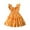 Orange, variant on 4-5 Years Girls Floral Dress Comfortable Lightweight Trendy Casual Party Wear Dresses Age 3-8 Years