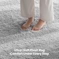 thumbnail image 3 of Sleep Zone Ultra-Soft Plush Area Rug 6×9 Feet, Grey Non-Slip Fuzzy Rug for Living Room, 3 of 8