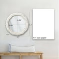 thumbnail image 3 of Sintosin Rustic Wooden Round Bathroom Mirror 9.1", Hanging Distressed Finish White Vintage Small Wall Mirror Decor, Farmhouse Decorative Porthole Mirrors for Wall Mounted, 3 of 8