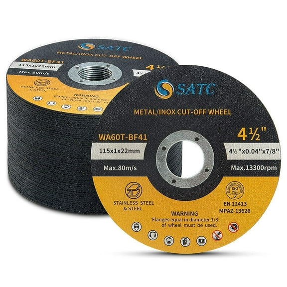100PCS 4.5 Cut Off Wheels 4-1/2 Cutting Disc Metal Stainless Steel Angle Grinder