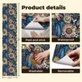 thumbnail image 5 of Peel and Stick Wallpaper Vintage Floral Feather Sunflowers Navy Blue Wall Mural 23.6in x 9.8ft Self Adhesive Removable Wall Paper Renter Friendly Wallpaper for Nursery Bedroom Cabinets, 5 of 8