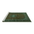 thumbnail image 2 of Ahgly Company Machine Washable Indoor Rectangle Persian Turquoise Blue Traditional Area Rugs, 5' x 8', 2 of 4