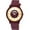 Maroon Leatherette/Yellow, variant on Crayo CRACR4407 Trinity Strap Watch - Purple