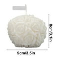 thumbnail image 3 of Hxlamzoo Rose Ball Shaped Candles for Romantic Dinner, 3 of 6