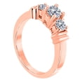 thumbnail image 2 of Mauli Jewels Engagement Rings for Women 1/2 Carat Three Stone Daimond Enagagement Ring Crafted 4 prong 14k Solid Rose Gold, 2 of 6