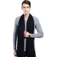thumbnail image 3 of Bufanda clásica de invierno para hombre, bufandas de cachemira para invierno, bufanda larga, lisa, de moda, formal, suave para hombre, 3 of 4