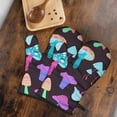 thumbnail image 5 of Colorful Mushroom Pattern Dark Pattern Shower Curtain OneSize ,Bathroom Decorative Shower Curtains Set with 12 Hooks,Modern Waterproof Washable Shower Curtain, 5 of 7