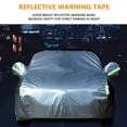 thumbnail image 2 of Aniceparthy Car Cover Fit for Sedan/MPV/SUV, Dust-Proof Protection, Oxford Cloth,w/ Reflective Strips,Waterproof All-Weather Rain Snow UV Sun Protector Indoor Outdoor (216.54*78.74*59.06 in), Silver, 2 of 10