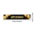 thumbnail image 7 of LUUFILx Black Background Happy Retirement Banner with Golden Balloons Stars Decorations Party Supplies Photography Props Retirement Party Backdrop Celebrations, 7 of 7