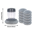 thumbnail image 2 of ZJNGJC Comfort Grip Soap Dispensing Kitchen Scrub, Kitchen Scrub Brush with Built-in Soap Dispenser Without Soap, Replaceable Nylon Bristles, Non- Handle for Cleaning Dishes, 2 of 8