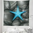 thumbnail image 1 of Starfish Tapestry, Blue Starfish Among the Sea Pebble Stones Ocean Underwater Wildlife Print, Fabric Wall Hanging Decor for Bedroom Living Room Dorm, 5 Sizes, Grey Blue White, by Ambesonne, 1 of 1
