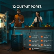 Jackery Solar Generator 5000 Plus Portable Power Station with 2×500WX Solar Panels and Transfer Switch, 5040Wh Power Station, 7200W AC Output for Residential Use and Emergency Power Backup