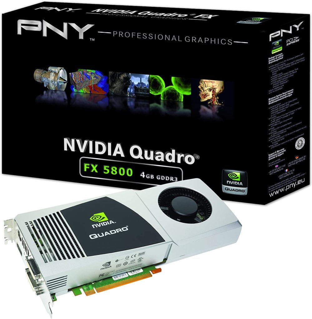 Announcement Slightly Costume NVIDIA Quadro FX 5800 by PNY 4GB GDDR3 PCI Express Gen 2 x16 Dual DVI-I DL  DisplayPort and Stereo OpenGL DirectX CUDA and OpenCL Profesional Graphics  Board VCQFX5800-PCIE-PB - Walmart.com