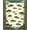 Green Ivory Navy, Pattern 4, variant on ODIKA 6'x9' Washable Area Rug Easy Care, Non-Shedding, Fish Fishing Bass Trophy Catch Vintage Lure Spotted Tackle Motif for Queen Size Bedroom Under Bed Master Suite