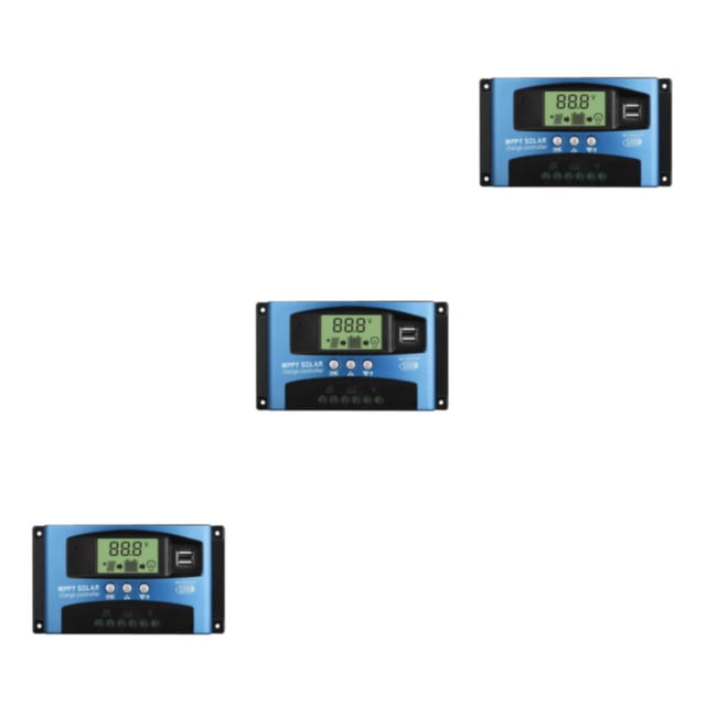 Methold Controlador de carga solar Regulador dual USB 12V/24V Estabilizador de voltaje 60A Type1 NO1