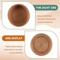 thumbnail image 5 of Natural Rattan Round Fruit Basket Wicker Tabletop Bread Serving Tray Weaving Food Storage Bowls(Larg, 5 of 5