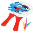 thumbnail image 3 of Fun Cricket Badminton Racket 5MM Badminton Racket Five Layers of High-grade Poplar Wood Beach, 3 of 8
