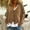 Khaki, variant on Womens Sweaters Fall 2024 Clearance Solid Button Down Casual Long Sleeve Cardigans 2024 Ribbed Soft Cardigan Oversized Fall Classic Sweaters Fall Outfits Deals Of the Day