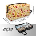 thumbnail image 3 of Uemuo Halloween Elements Pattern Portable Toiletry Bags with Handle, Waterproof travel Make up Bags for Women, Large Capacity Travel Cosmetic Bags, 3 of 9