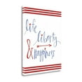 thumbnail image 2 of Tangletown Fine Art 'Life Liberty and Happiness' Textual Art on Canvas, 2 of 2