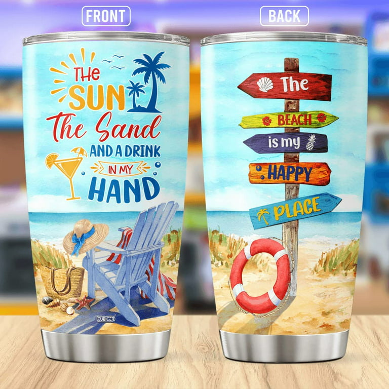 Summer Beach Gnome Tumbler Cup – Amy's Coffee Mugs