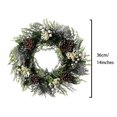 thumbnail image 3 of Bgsha Christmas Wreath Artificial Christmas Red Berry Wreath Christmas Decor Wreath Berry Pine Cone Artificial Wreath Decorations for Front Door Wall Windows, 3 of 8