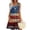 White, variant on Women's Elastic Waist Sundress, Sleeveless Summer Casual Dress with Square Neck and Patriotic Print, Stylish Holiday Wear,Blue L