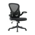 thumbnail image 3 of Techni Mobili Black Mesh Office Chair with Lumbar Support and Flip-Up Armrests, RTA-8050-BK, 3 of 15