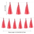 thumbnail image 2 of 30Pcs Light Red Tassel Garland Banner w Rope for Wedding Birthday Party Decoration, 2 of 7