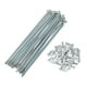 thumbnail image 1 of 36 Set de Radios de Bicicleta 12G 141mm Radios de Rueda de Bicicleta Acero Galvanizado Tono Plateado, 1 of 7