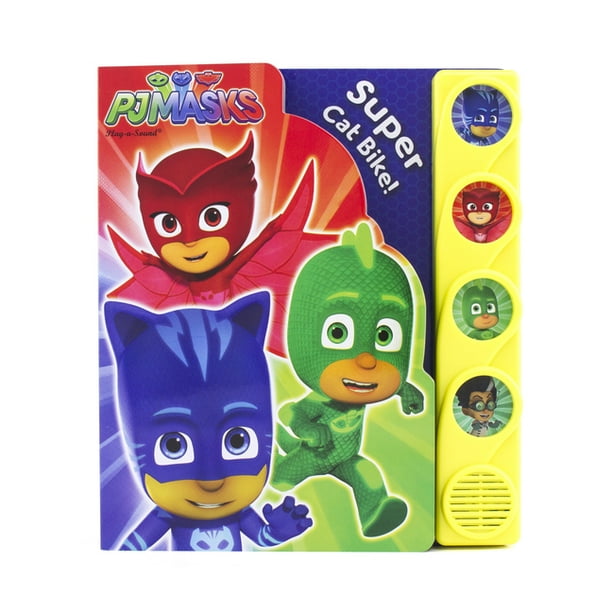 play a sound pj masks super cat bike board book walmart com