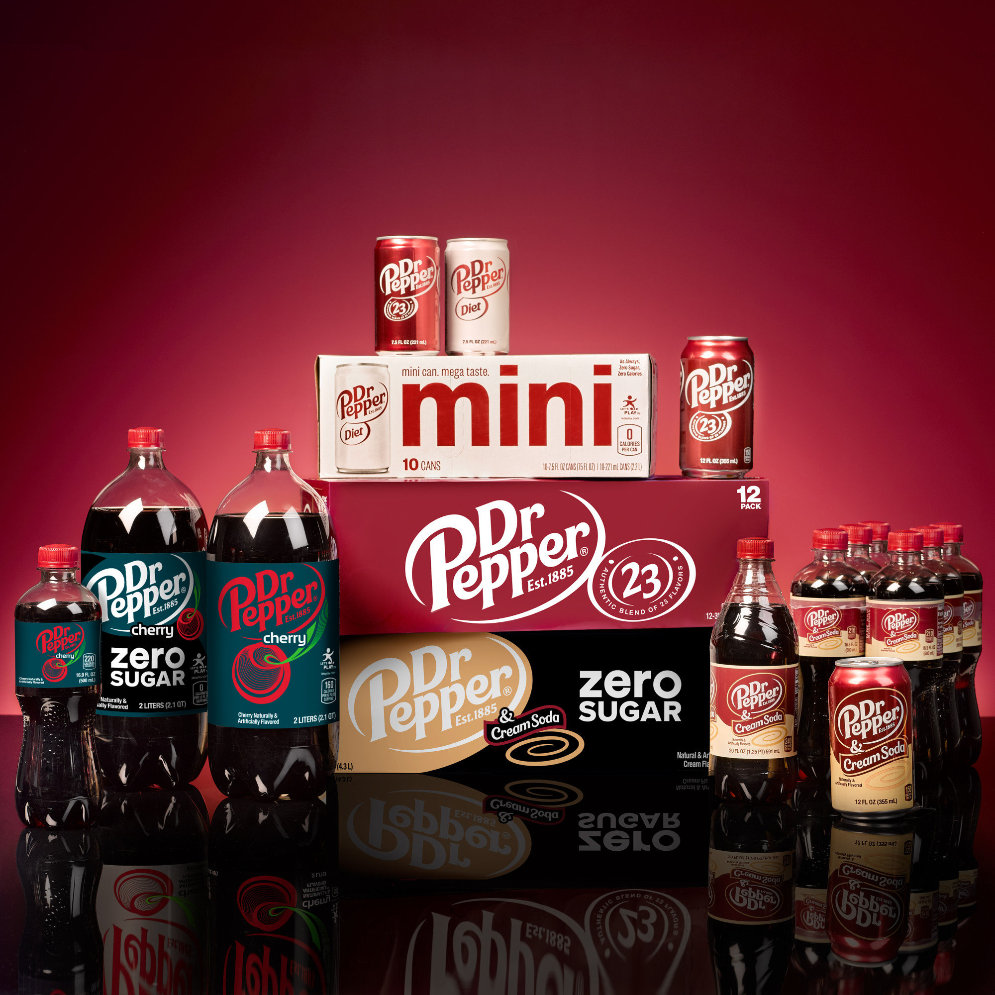 Dr Pepper Cherry Zero Sugar Soda, 12 latas de fl oz, Ubuy Chile