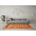 thumbnail image 3 of Ahgly Company Indoor Rectangle Abstract Orange Modern Area Rugs, 8' x 10', 3 of 4