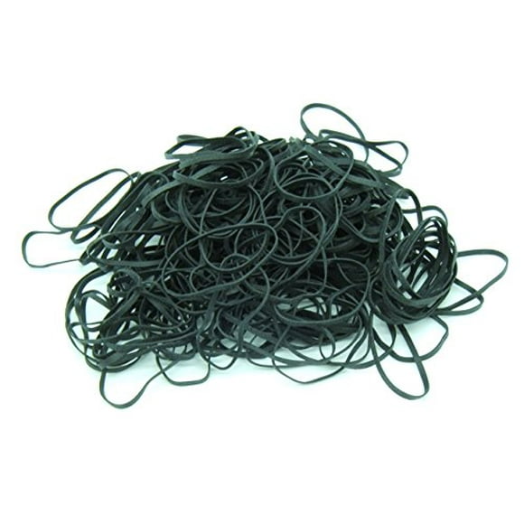 Bande de Caoutchouc Crêpe Noir Haute Résistance à la Chaleur UV 32 Platinum (3 x 1/8) Premium Angler 200-210 Unités (32-1/4lb)