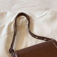 thumbnail image 1 of Bolso de hombro de PU para mujer, bolso para axila, bolso elegante para chica (marrón), 1 of 8
